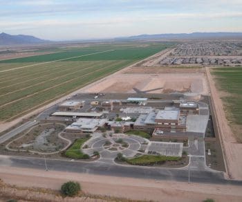Arial view of AkChin Indian community water and wastewater project