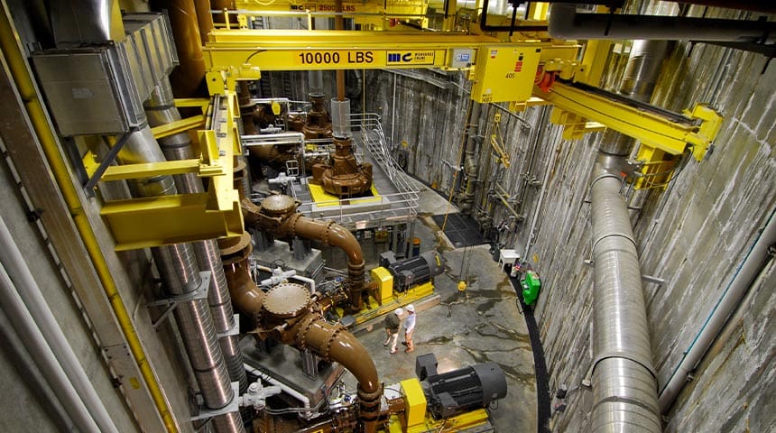 Pump Station interior