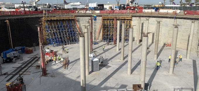Construction of stormwater cistern San Diego Airport