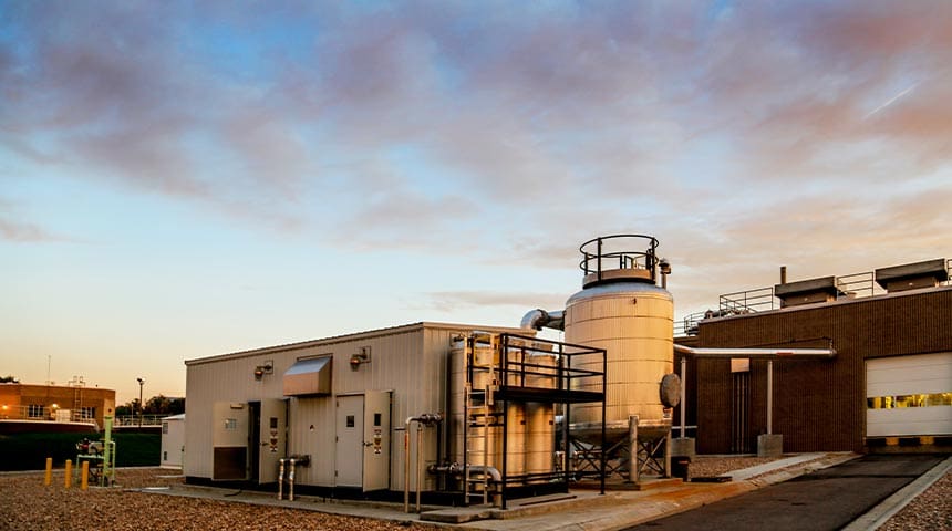 Building at the South Platte Renew Gas Recovery Facility