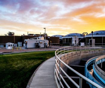 sunset at South Platte renew gas recovery facility