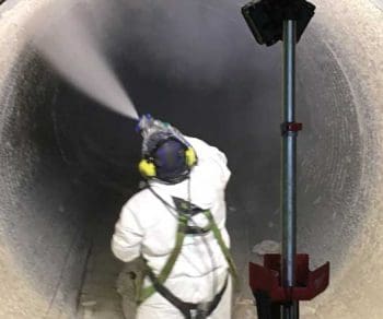 Aerial view of intake