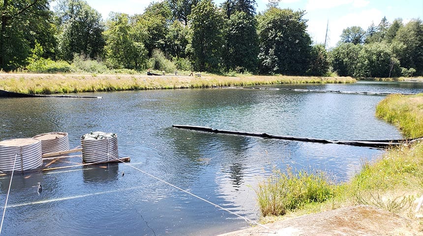 Water pond Salem-Geren-Island