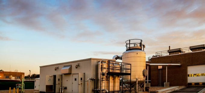 Pipes and tank at South Platte Renew Project