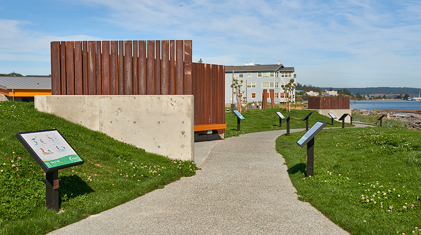 Exterior photo of the Oak Harbor Wastewater Treatment Plant as part of Carollo's work on the facility.