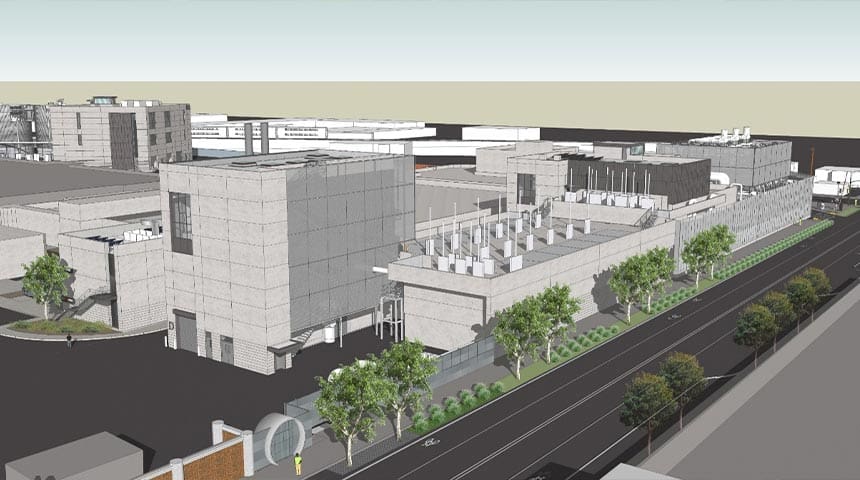 Rendering of headworks facility