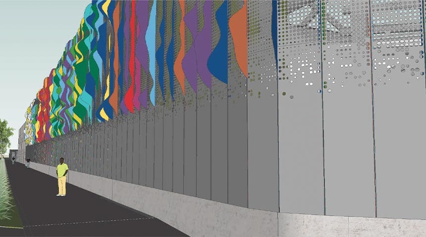 Rendering of headworks facility