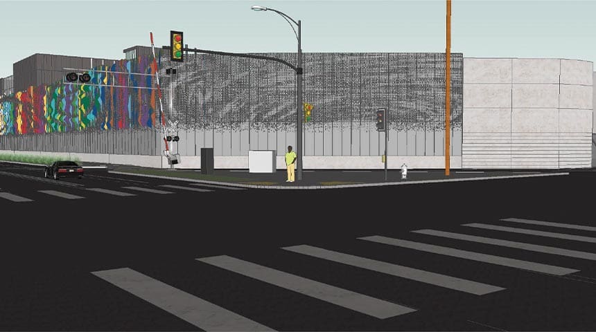Rendering of headworks facility