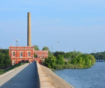 Walkway near water system in Dallas, TX