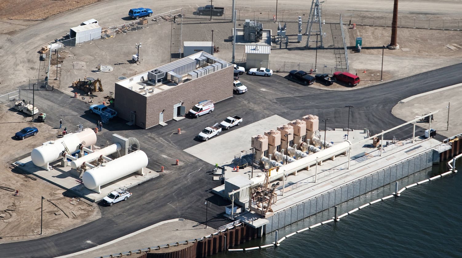 Aerial view of intake