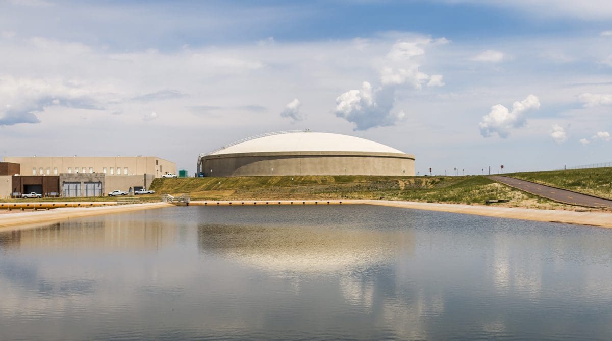 Bailey water treatment plant backwash lagoon