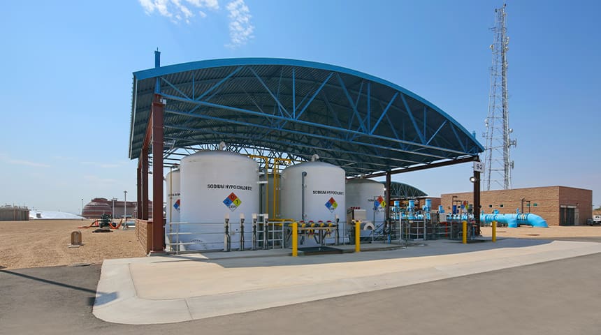 chemical storage and feed facility