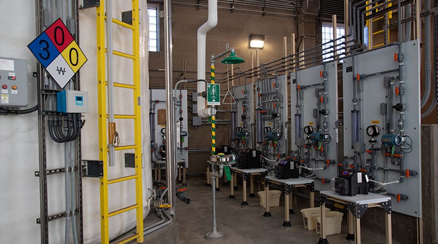 chemical feed components