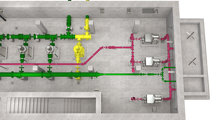 rendering of the Riverbend Water Reclamation Plant Expansion biomag building designed by Carollo Engineers