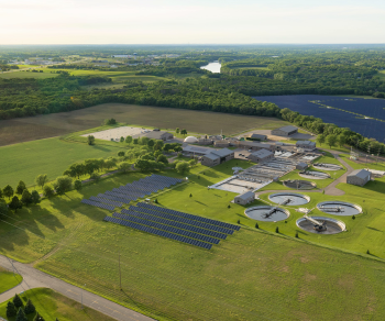 rendering of the St. Cloud Nutrient, Energy, and Water Recovery Facility as part of Carollo's energy master plan for the facility