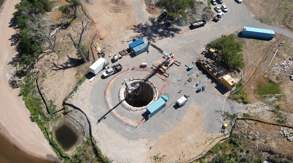 Arial view Aurora Colorado's North Campus Horizontal Well designed by Carollo Engineers