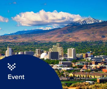aerial photo of Reno Neveda representing the 2025 WaterSmart Innovations conference that Carollo water experts will be attending