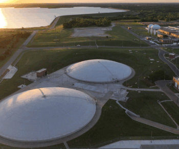 Photo of Oklahoma City Draper Water Treatment Plant representing the storage improvements done by Carollo Engineers