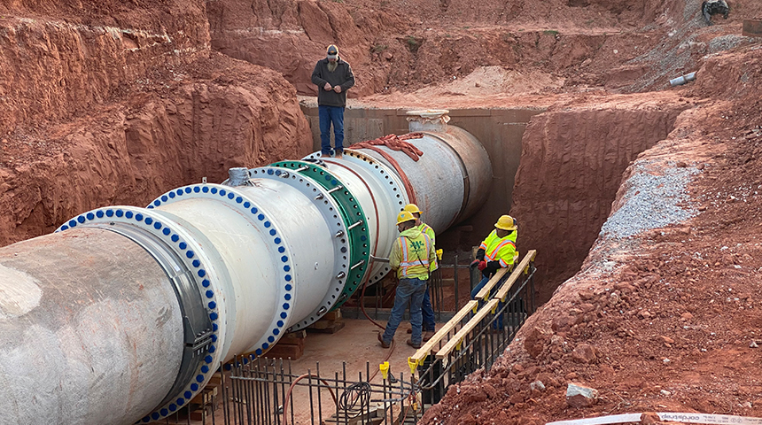 Photo of Oklahoma City Draper Water Treatment Plant representing the storage improvements done by Carollo Engineers