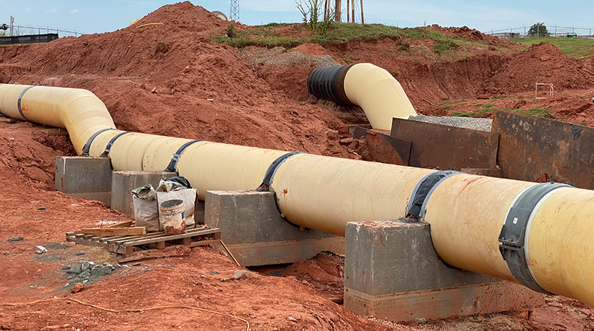 Photo of Oklahoma City Draper Water Treatment Plant representing the storage improvements done by Carollo Engineers