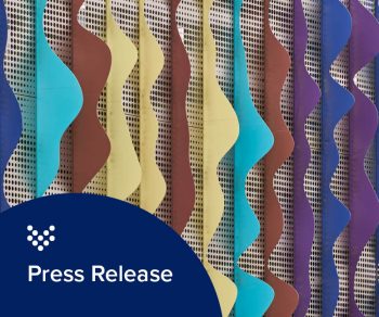 up close photo of the art installation at the new SFPUC Headworks Facility, designed by Carollo Engineers.