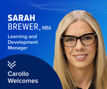 Headshot of Sarah Brewer, Carollo's new Learning and Development Manager.