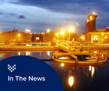 Photo of a wastewater treatment facility at dawn representing Carollo engineers wastewater expertise