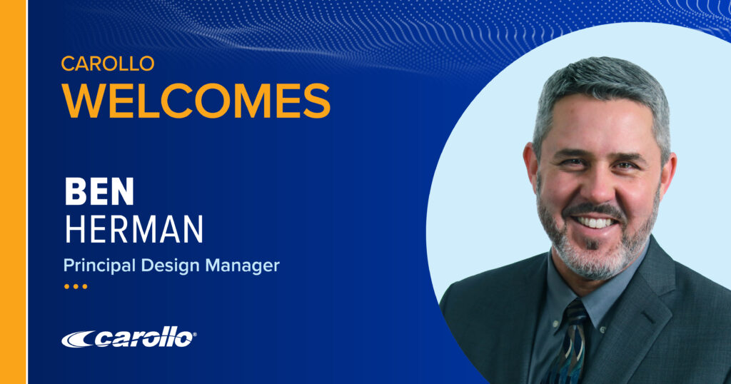 Head shot of Ben Herman, Principal Design Manager for Carollo Engineers, based in their Portland office. 